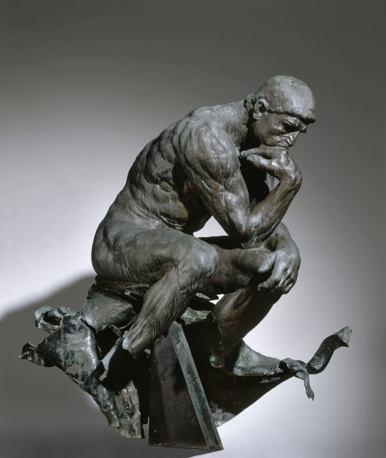 The Thinker, Auguste Rodin (French, 1840–1917), Cleveland Museum of Art