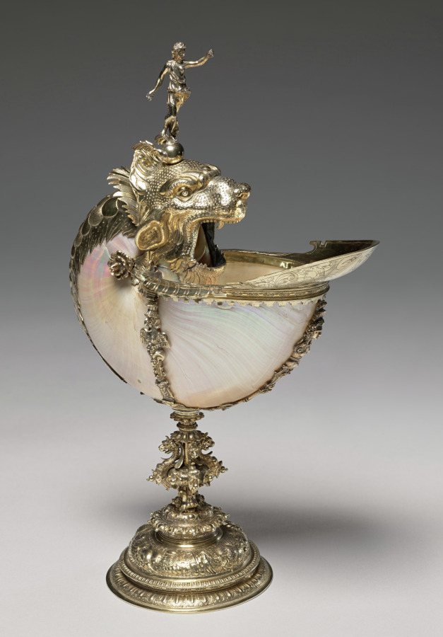 Nautilus Cup, Cornelis Jansz van der Burch (Dutch, active in Delft, d. 1615), Cleveland Museum of Art