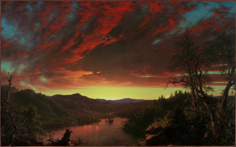 Twilight in the Wilderness, Frederic Edwin Church (American, 1826–1900), Cleveland Museum of Art