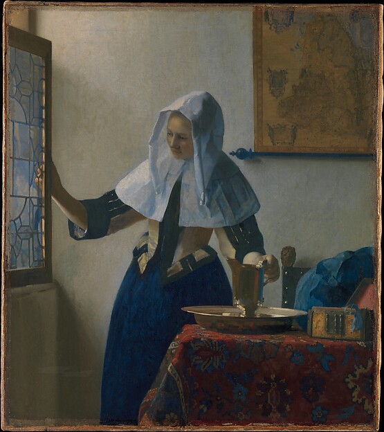 Young Woman with a Water Pitcher, Johannes Vermeer, The Metropolitan Museum of Art